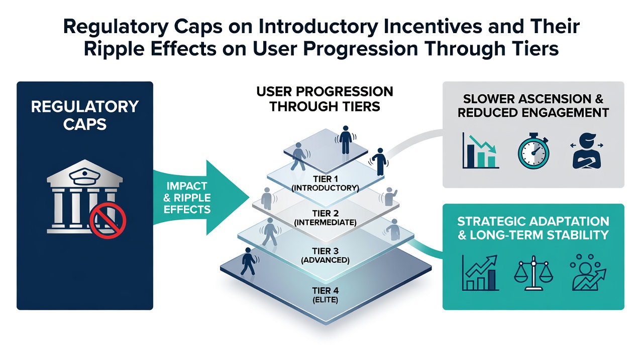Illustration of tiered reward progression pathways under Swedish gaming regulations