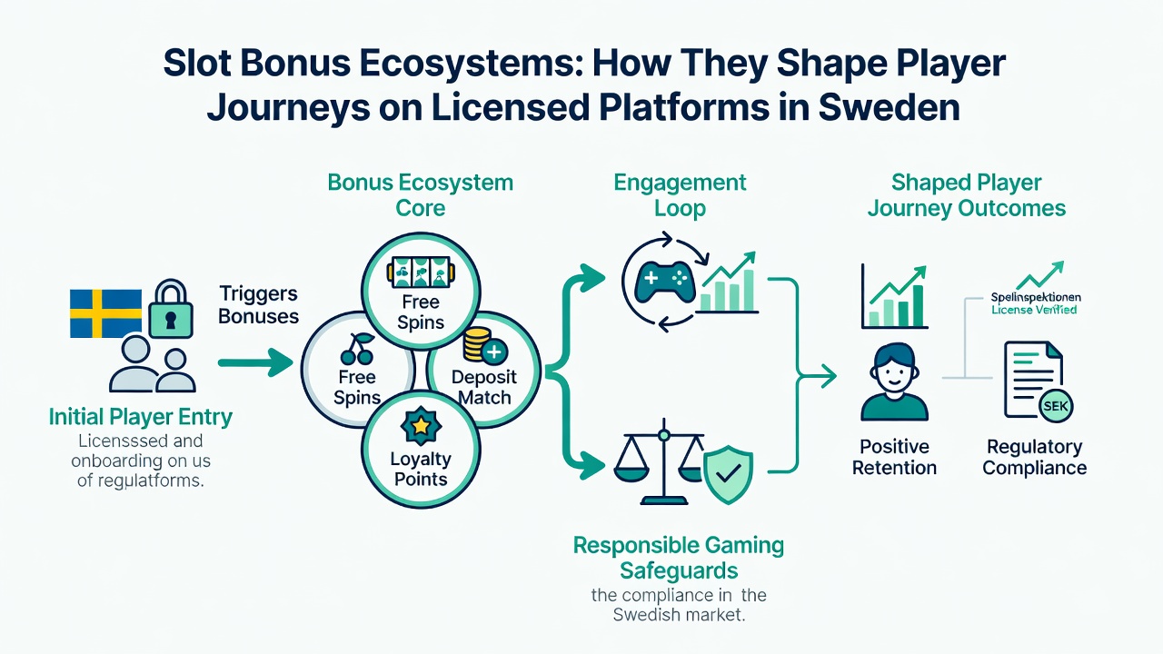 Detailed view of player progression pathways within Swedish slot bonus ecosystems including loyalty integrations and session tracking